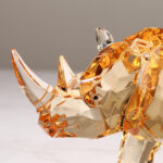 Amber Rhinoceros Animal Decorations Creative Ornaments - Image 3