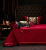 Silk Cotton Embroidery Four-piece Set Bed Sheet Bedspread - Image 2