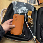 Battery Power Leather Shoulder Strap Protective Cover - Image 3