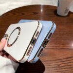 Applicable To 15 Series Solid Color Brushed 6D Electroplating Magnetic Phone Case - Image 2