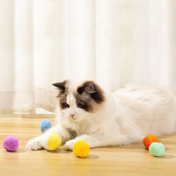 Cat Toy Color Mute Ball High Elasticity