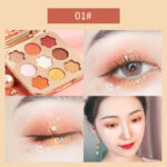Nine Colors Matte Pearlescent Waterproof Long Lasting Star Bright Diamond Eyeshadow Palette - Image 7