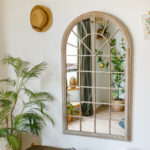 Retro False Window Decoration French Wall Mirror Landing - Image 2