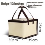 6-inch 8-inch 10-inch 12-inch Heightened Aluminum Foil Cake Insulation Bag Seafood Steak Takeaway Insulated Bag - Image 5