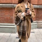 Pink Double-faced Woolen Goods Cashmere Trench Coat Women's Mid-length - Image 4