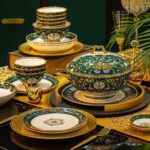 Household Style Enamel Bone China Tableware Set - Image 4