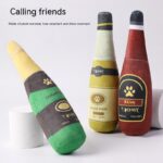 Dog Toy Champagne Bottle Bite-resistant Plush Toy - Image 4