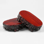 Wooden Base, Redwood And Rare Stone Handicraft Ornament - Image 3