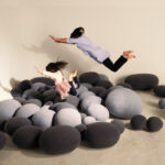 Simulation Pebble Lazy Sofa Multifunctional Stone Pillow Cushion Creative Props