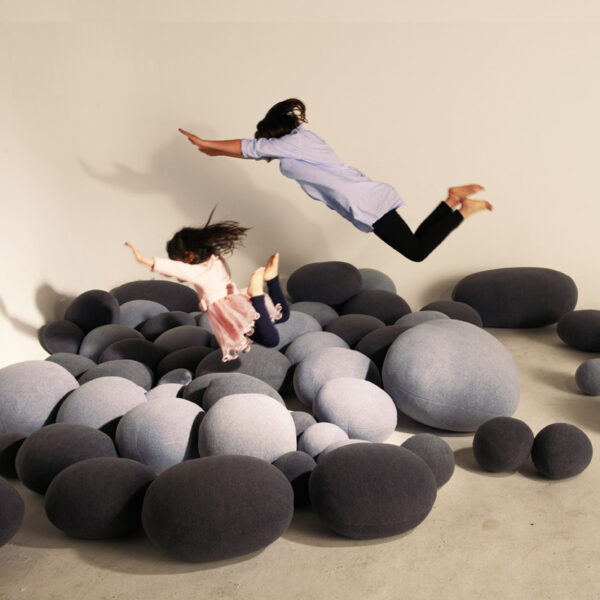 Simulation Pebble Lazy Sofa Multifunctional Stone Pillow Cushion Creative Props