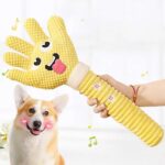 Dog Teething Plush Pet Teething Toys Palm-Shaped Squeaky Plush Chewing Toy Pet Supplies Bite Resistant Cute Plush Squeaky Dog To - Image 6