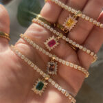 Square Gem Unique Rhinestone Necklace Female Light Luxury Niche Sweet Clavicle Chain - Image 4