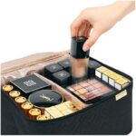 Portable Fashion Double Layer Cosmetics Bag - Image 5