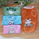 Spring And Summer Grid Pet Cute Cartoon Printed Vest - Image 2