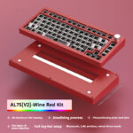 Heiji Snake Mechanical Keyboard Kit Aluminum Tuo Three-mode No Wired Bluetooth - Image 7