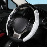 Car Carbon Fiber Pattern Glossy Car Steering Wheel Cover - Image 6