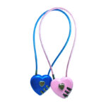 Peach Heart Long Wire Rope Love Lock - Image 5