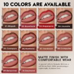 10 Color Long Lasting Color Lipstick Lip Liner Suit - Image 4