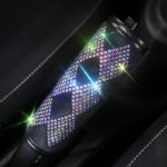 Diamond Hand Brake Gear Safety Belt Shoulder Pad Hot Drilling Handle Cover Full Diamond Steering Wheel Cover Rear View Mirror Cover - Image 4