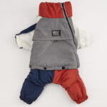 Pet Winter Color Matching Cotton-padded Clothes Dog Medium Large Dog Warm And Comfortable - Image 7