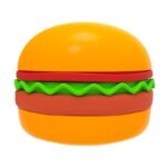 Hamburger Style 5-in-1 Dog Bowl Anti-choke Non-slip Pet Slow Feeding Bowl - Image 5