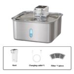 Wireless Cat Water Fountain Stainless Steel Rechargeable - Image 6