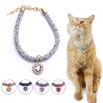 Cat Collar Heart Jewel Pendant Party Reflex Rhinestone Necklace - Image 3