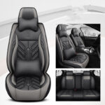 All-inclusive Wear-resistant Full-leather Contrast Stitching Car Seat Cushion - Image 10