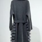 Real Fox Fur Casual Loose Sweater Lace-up Women - Image 2