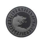 Viking Wolf Patch Cloth Sticker Wolf Head Armband Velcro Backpack Stickers Chapter - Image 7