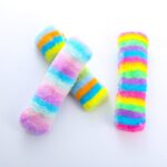 Rainbow Long Plush Cat Pillow Pet Toy - Image 3