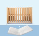 Beech Solid Wood Splicing Movable Multi-functional Crib - Image 8