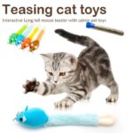Long Tail Mouse Cat Teaster Toys Funny Pet Toys Cat Toys Mouse Trainning Funny Playing Toys Interactive Pets Products
