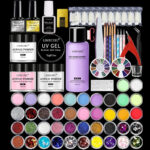 Acrylic Powder Crystal Liquid White French Nail Tip 42 Colors Dance Suits Bottom Rubber Seal Layers