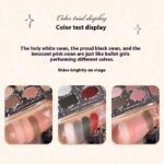 Matte Thin And Glittering Pearlescent New Six Color Eyeshadow Palette - Image 3