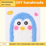 Tiktok Children's Cartoon Animal Wool Embroidered Painting Poke Kindergarten Educational DIY Handmade Toys - Image 8