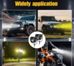 Led Lights Dual Light External Electric Motorcycle Spotlights - Image 2