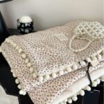 Fleece Blanket Light Luxury Ins Crepe Cotton Multi-functional Small Blanket Office Nap Blanket Shawl Cover Blanket - Image 5