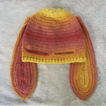 Handmade Knitted Pullover Rabbit Ear Hat Funny One-eye Exposed Mask Horn Hat Thermal And Windproof - Image 9