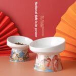 Cat Bowl Pet Ceramic High Leg - Image 5