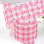 25mm Plaid Laser Silver Thermal Transfer Thread Ribbon - Image 3