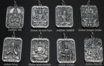 Retro Thai Silver Square Card Personality Pendant Natal Buddha - Image 6