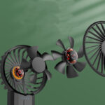 New Multi-function Portable Fan, Student Handheld Fan, Charging Usb Fan, Double Fan Blade Charging Treasure Fan - Image 3