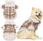 Pet Two Legged Clothes Autumn And Winter Plaid Warm Lamb Velvet - Image 8