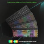 Wireless Keyboard And Mouse One-piece Set With Card Slot Luminous Ergonomic Business Office - Image 3