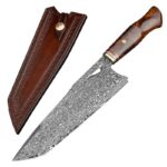 Damascus Steel Kitchen Knife Professional Kitchen Chef's Knife - Image 5