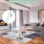Cat Toy Interactive Rechargeable Laser Pointer Cat Wand With Feather Toy 2-in-1 Cat Toy For Indoor Cat Kitten Pet Laser Toy For Playing - Image 3