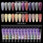 12 Color Extender Sequin Nail Enhancement Set - Image 3