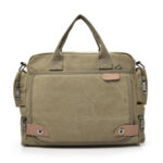 Multi-compartment Canvas Fashion Men's Shoulder Bag - Image 2