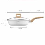 Household White Medical Stone Non-stick Pan - Image 3